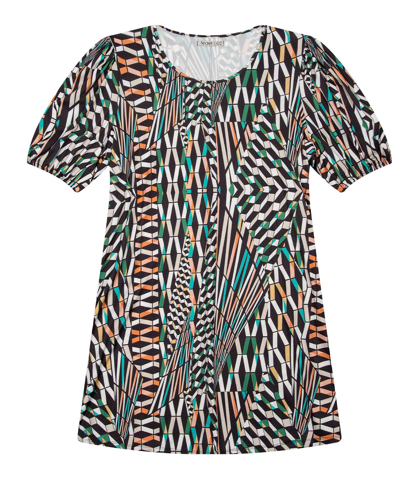 Miniatura Vestido Plus Size Liganete Strong Secret Glam Preto Plus G1