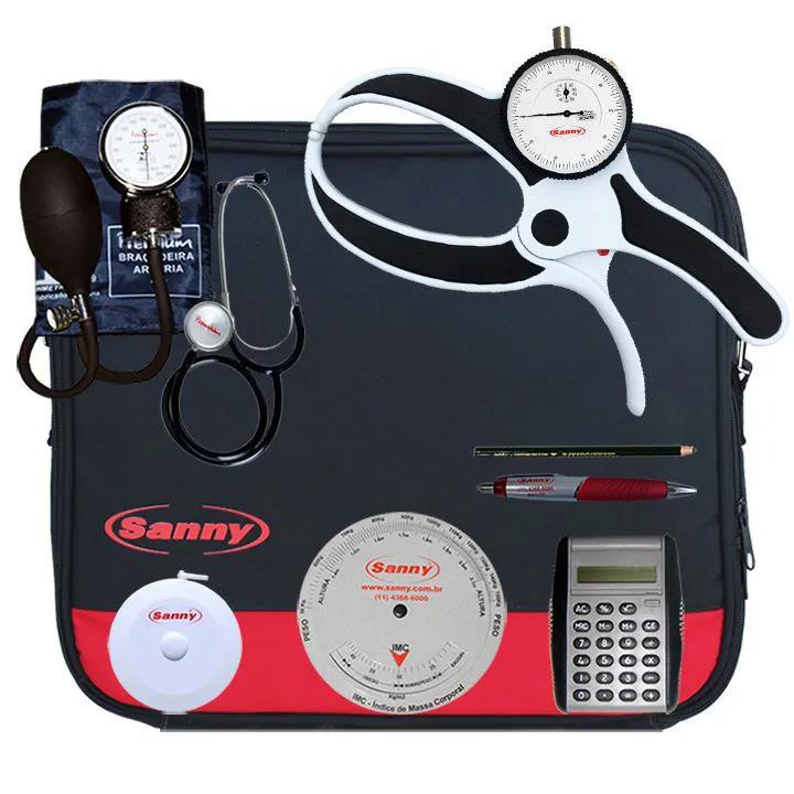 Miniatura Kit Avaliação Física Adipômetro Plicômetro Científico Sanny