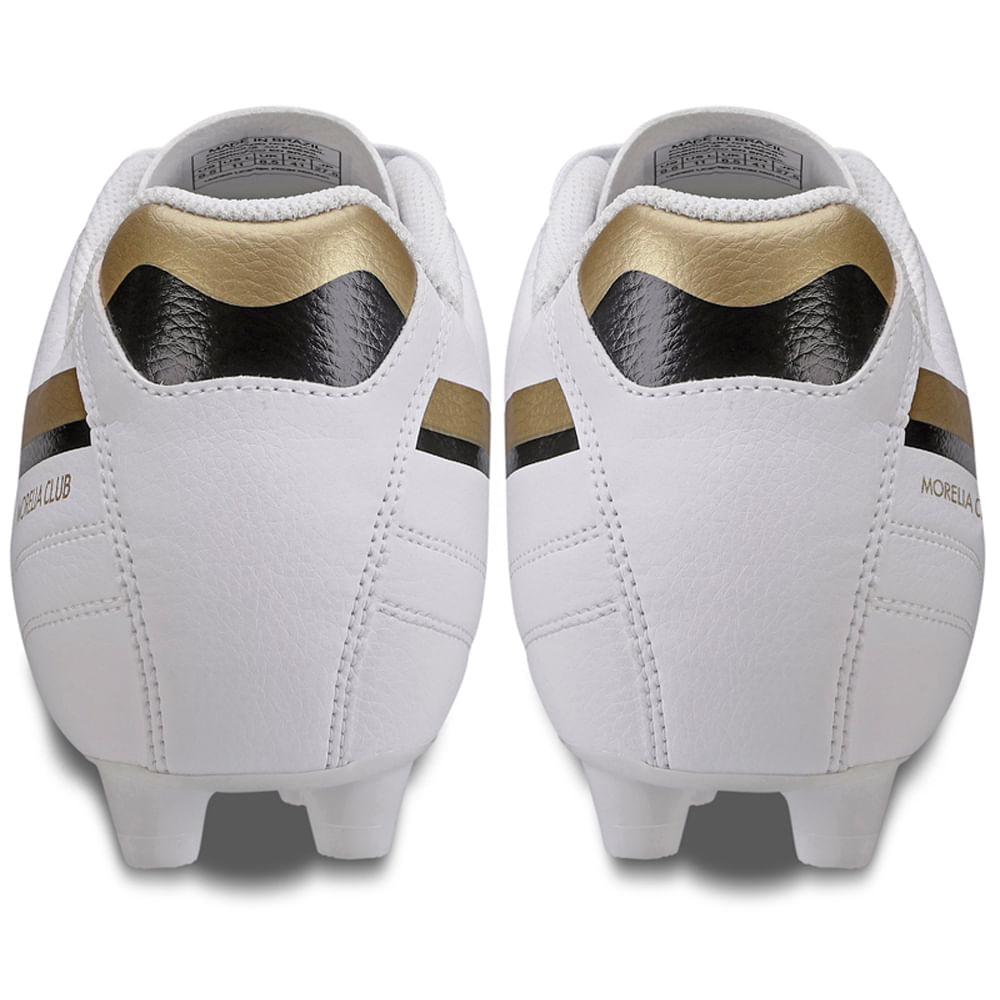 Miniatura Chuteira de Campo Masculina Mizuno Morelia Club MD 38 Branco