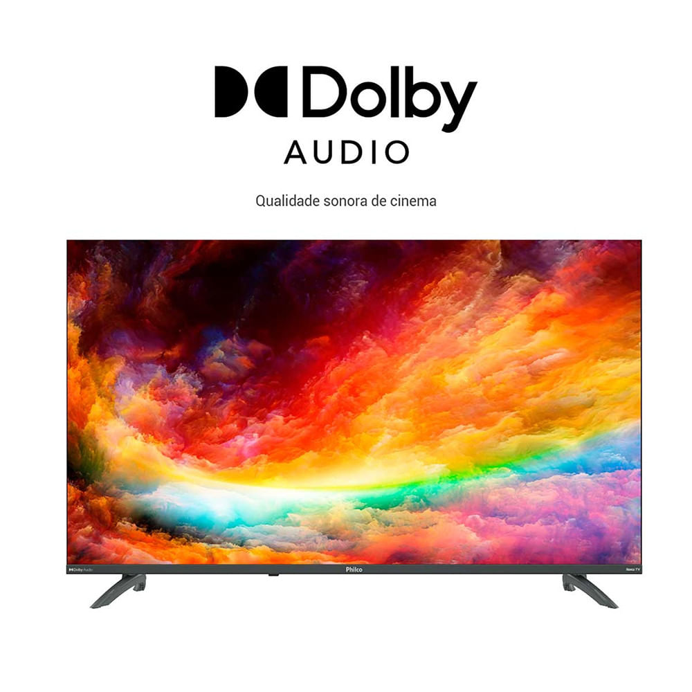 Smart TV Philco 43 Polegadas PTV43VA4REGB Full HD LED Dolby Audio Roku TV Preto - Bivolt