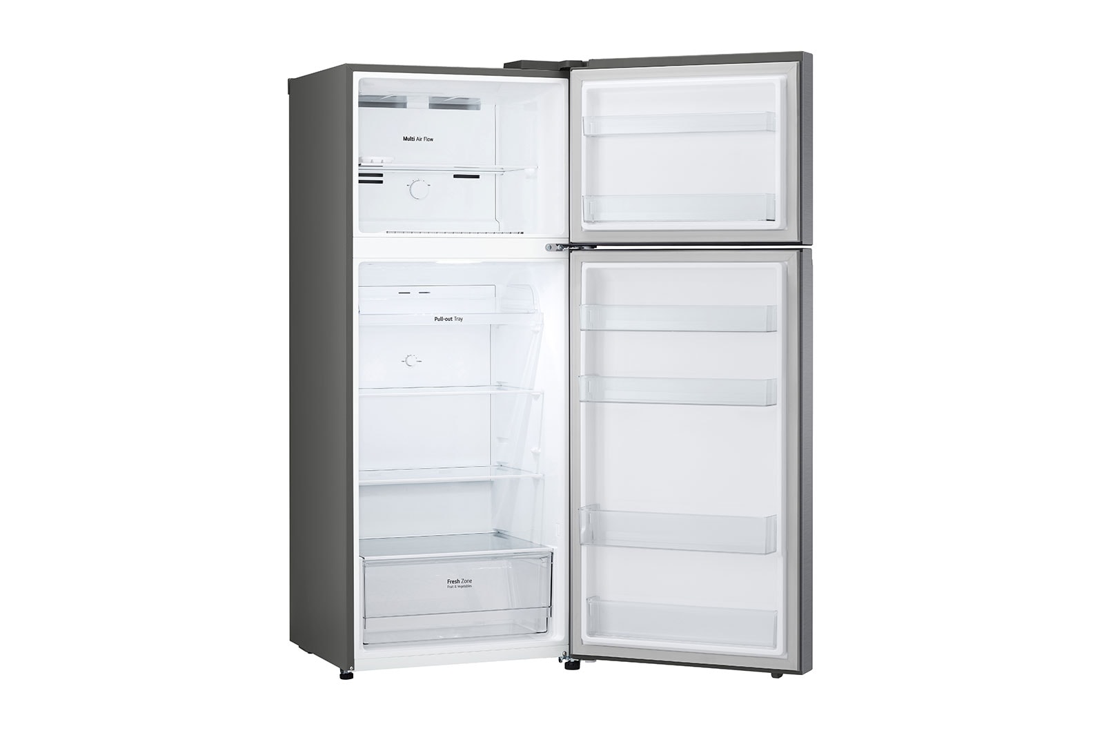Geladeira LG Frost Free Inverter 395L Duplex Cor Platinum Inox (GN-B392PQD) - 220V
