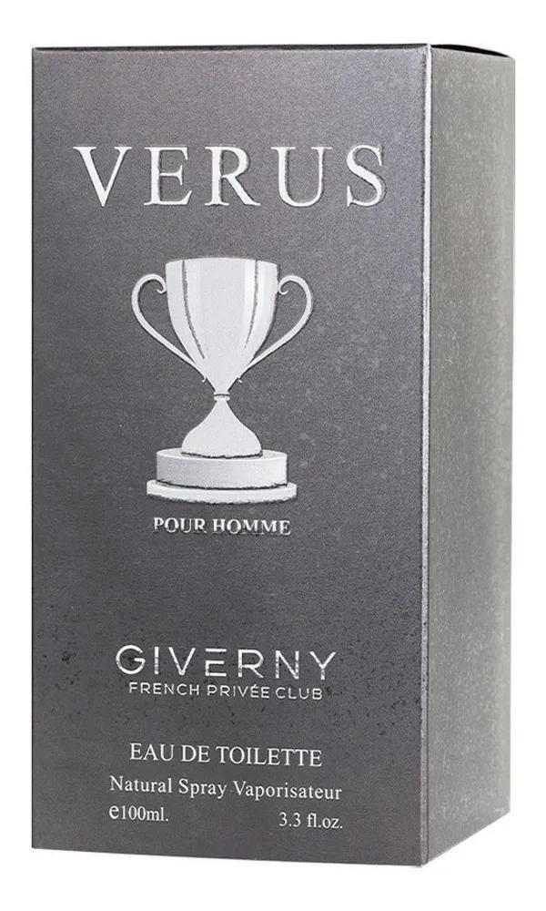 Miniatura Perfume Masculino Giverny Verus Pour Homme Toilette 100Ml