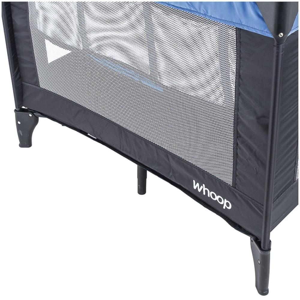 Miniatura Berço Cercado Kiddo Stay Preto Azul