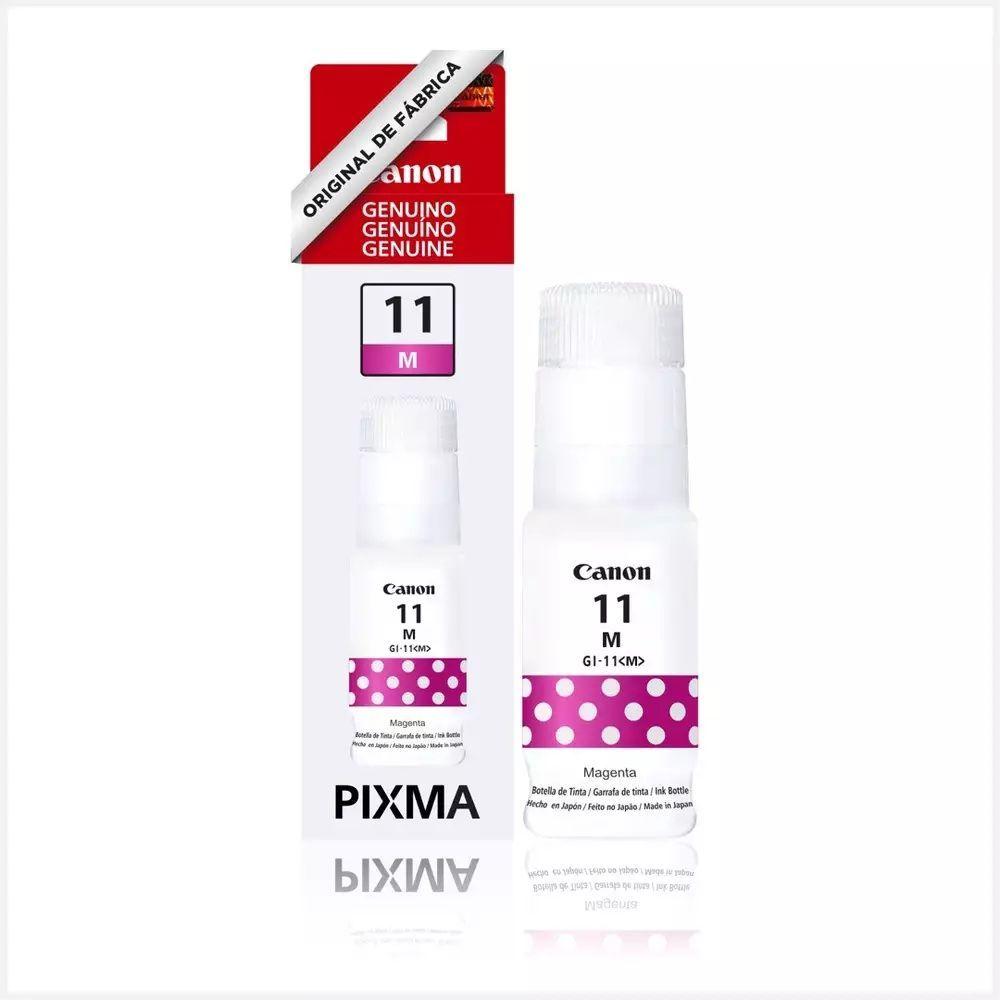 Miniatura Tinta Canon Gi-11 Gi11 G11 Magenta Original P/impressora G3160 G2160 G-3160 G-2160 Refil