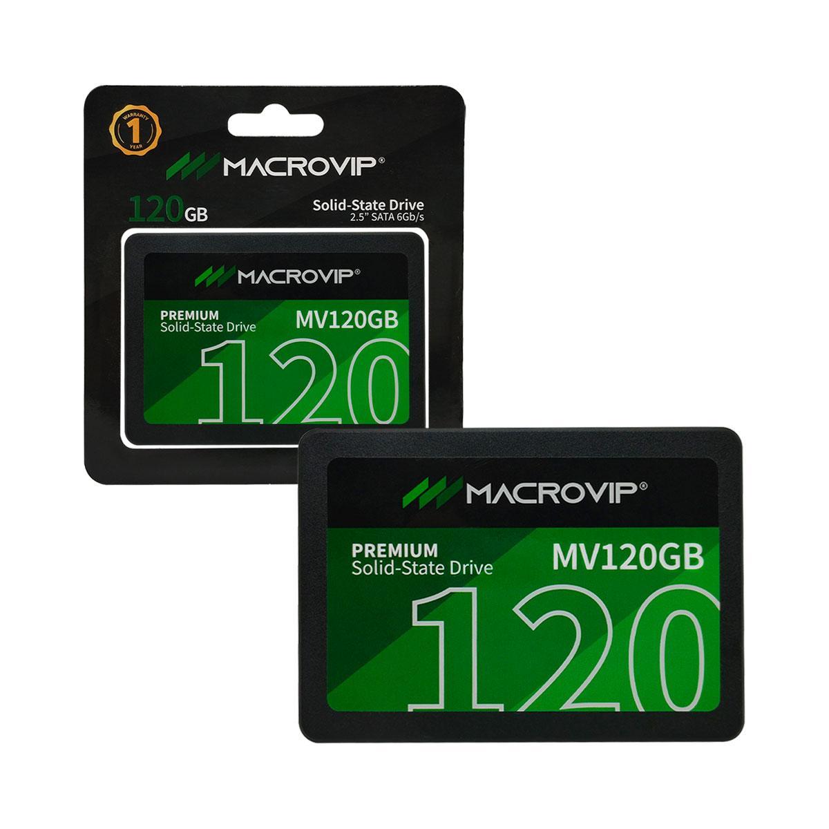 Miniatura Ssd 120Gb Macrovip, Sata 3 6Gb/S, 2.5, Leitura 520Mb/S,