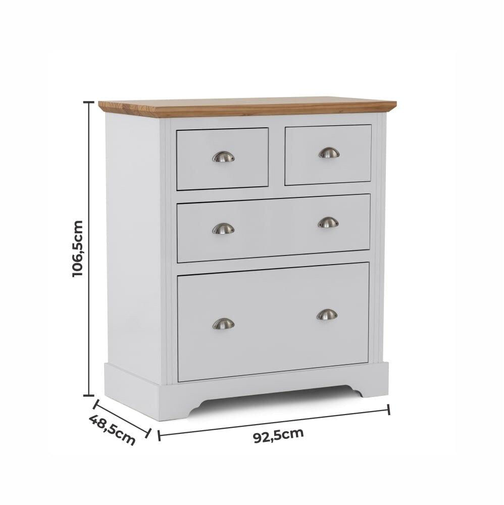 Cômoda Édez Kopenhagen, 4 Gavetas, Off White