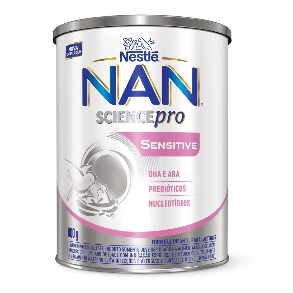 Miniatura Fórmula Infantil Nan Sensitive 800g