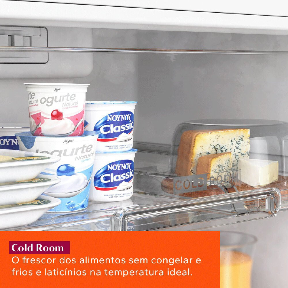 Geladeira Brastemp Frost Free Duplex 463 Litros Black Inox Fresh Box - BRM55FE Preto - 110V