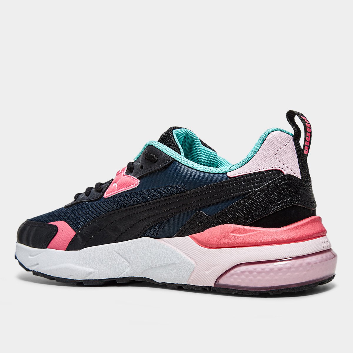 Miniatura Tênis Puma Vis2K Back To Heritage Feminino Chumbo+Preto - 34