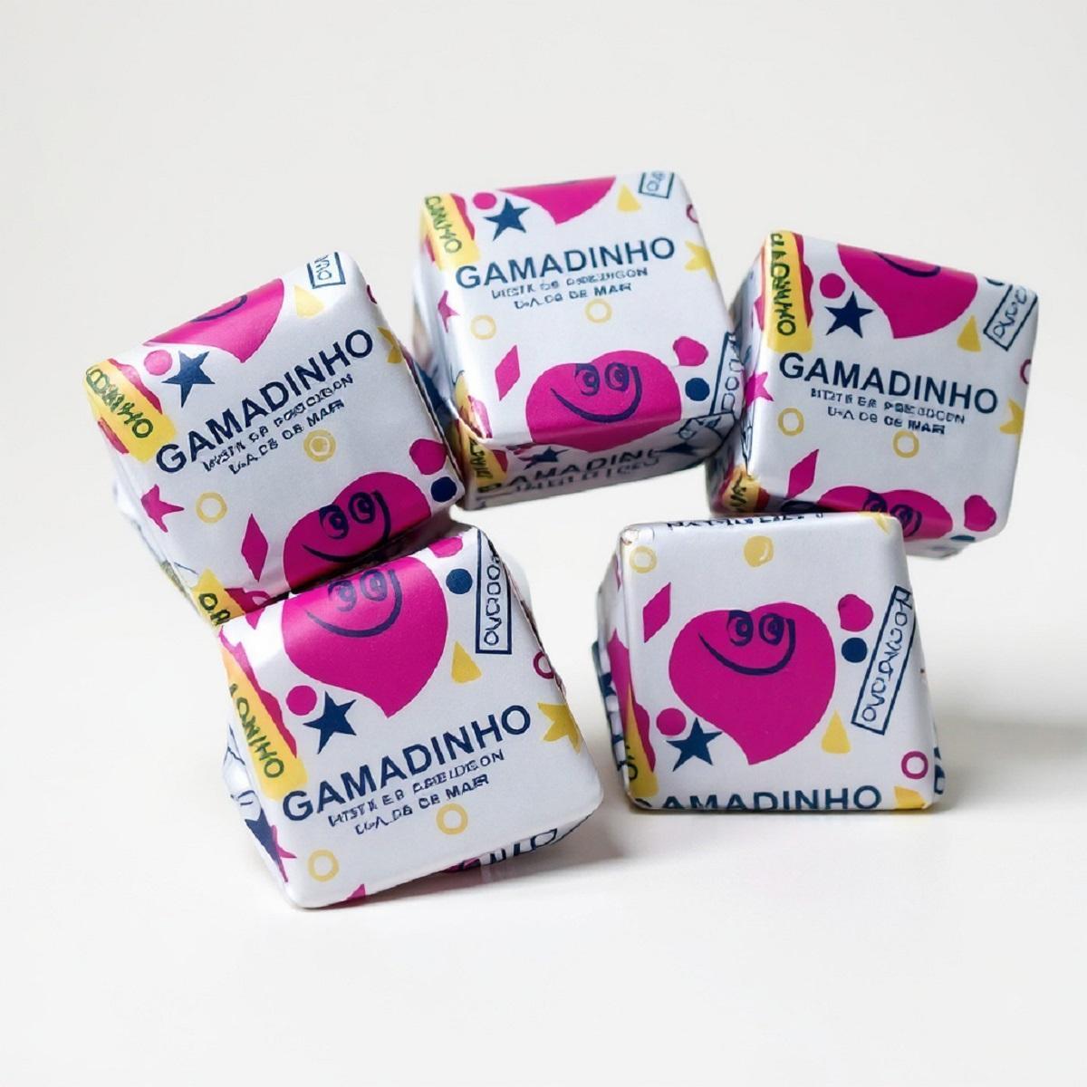 Miniatura Mini Doce Dadinho Gamadinho 20 Pacotes Amendoim Cremoso 60G