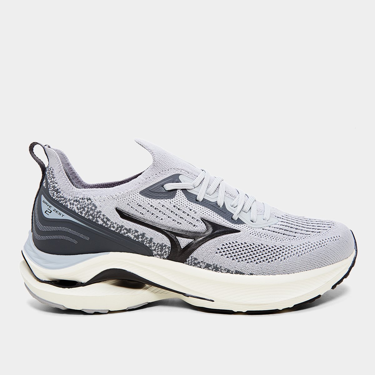 Miniatura Tênis Mizuno Wave Zest 2 Masculino Cinza - 38