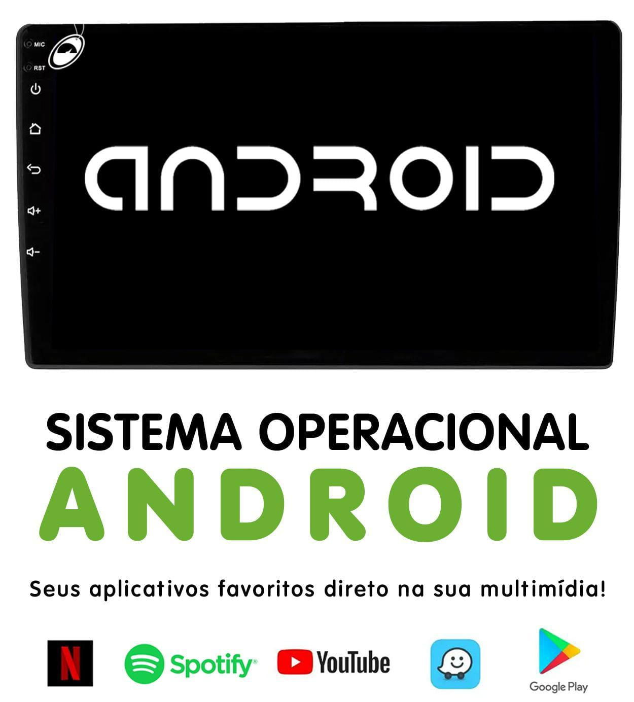 Miniatura Multimídia 9 Polegadas Android Premium Plus+ E-Tech 4Gb +