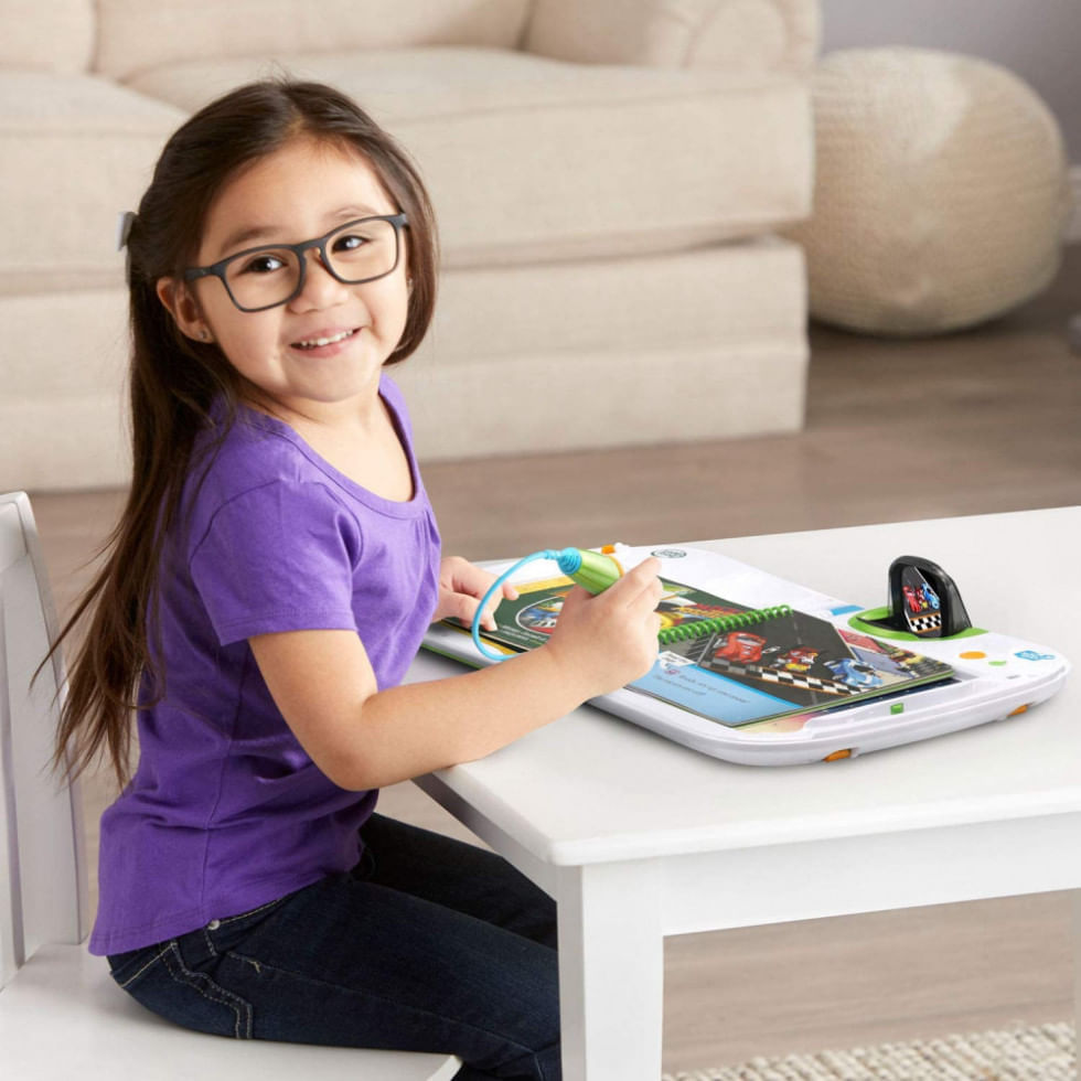 Miniatura Caderno Interativo de Aprendizagem LeapFrog 3D em Inglês com Caneta Mágica para Crianças de 2 a 7 Anos