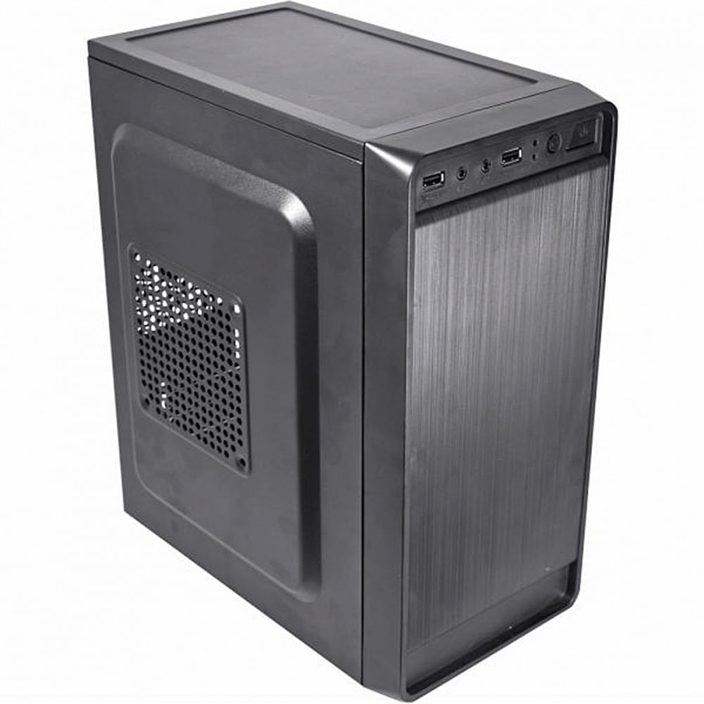 Miniatura Gabinete K-MEX Mid Tower GM-01NX Com Fonte PX300 Novo - Preto - 352x166x297mm - 12 meses - K-Mex - Micro ATX I ITX - GM-01NX - Gabinete K-MEX GM-01NX c/ Fon. - Garantia do Fabricante