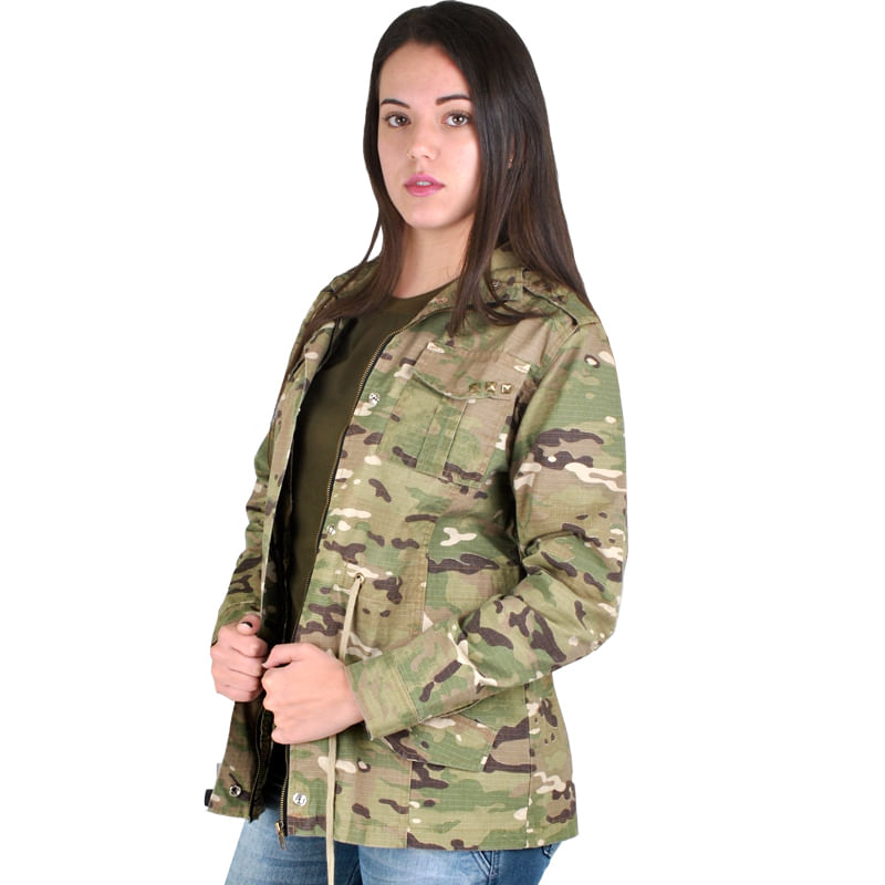 Miniatura Jaqueta Feminina Camuflada MultiCam