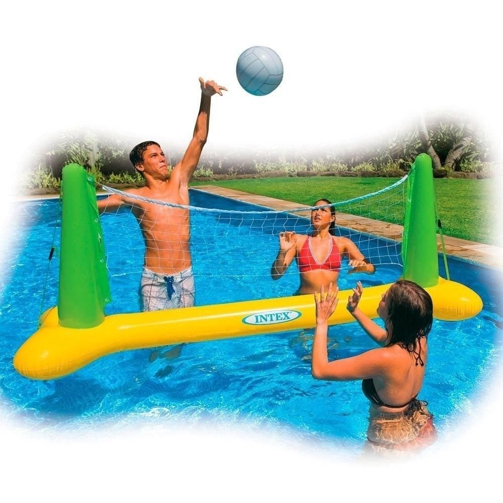 Miniatura Kit Volei Inflável para Piscina com Bola e Rede Intex