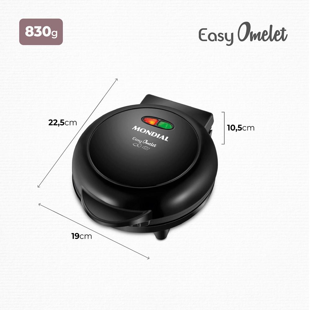 Omeleteira Elétrica Mondial Easy Omelet OM-02 Preta 220V 220V