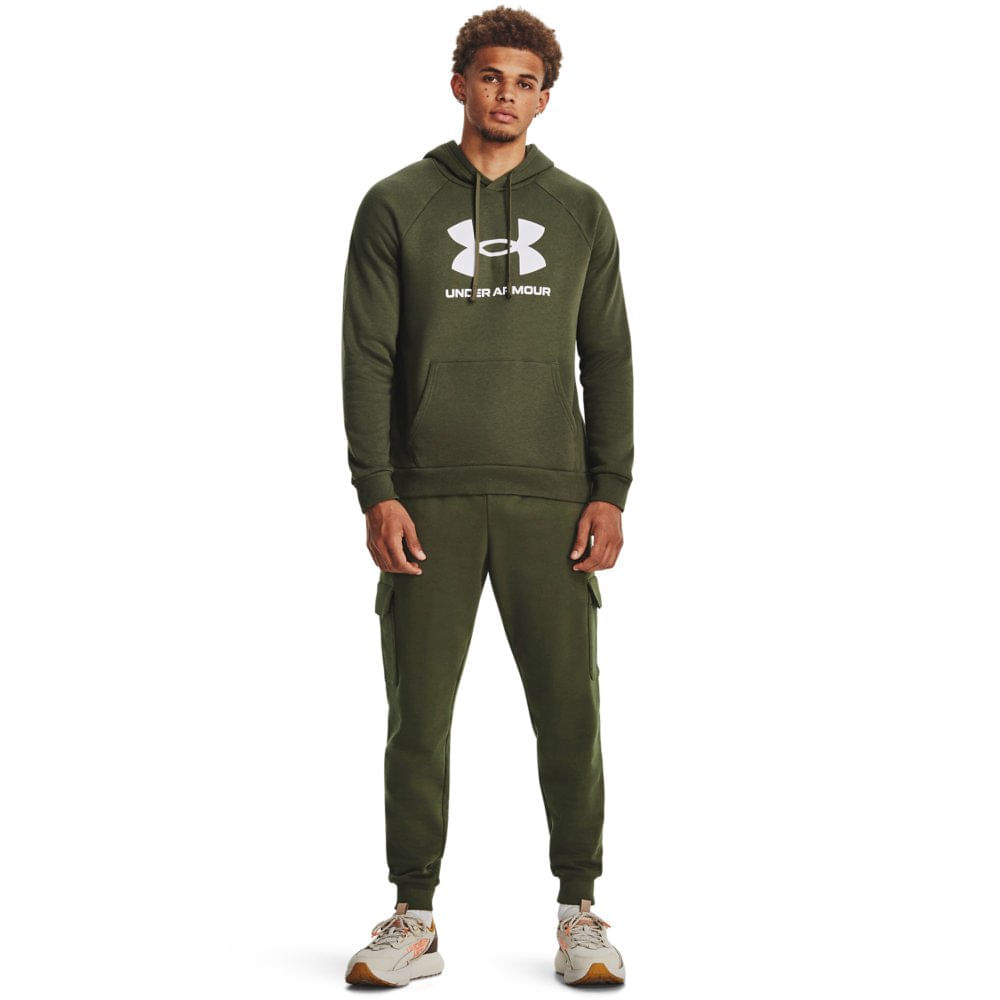 Miniatura Moletom Masculino Under Armour Rival Fleece Verde - G