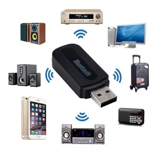 Miniatura Adaptador Receptor Bluetooth Usb P2 Musica Carro Som Spotify