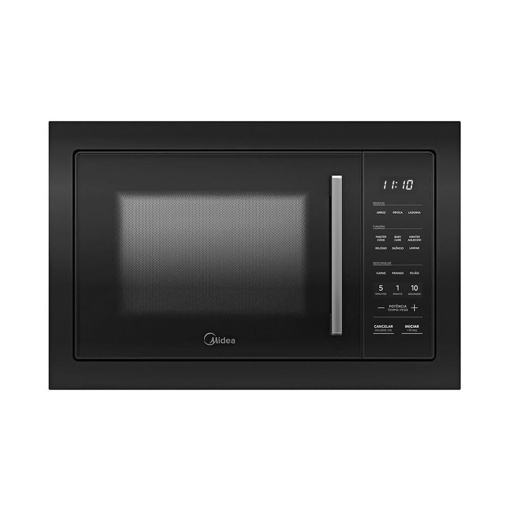 Miniatura Micro-ondas De Embutir 35L Touch Preto Midea MGB35T2 220V