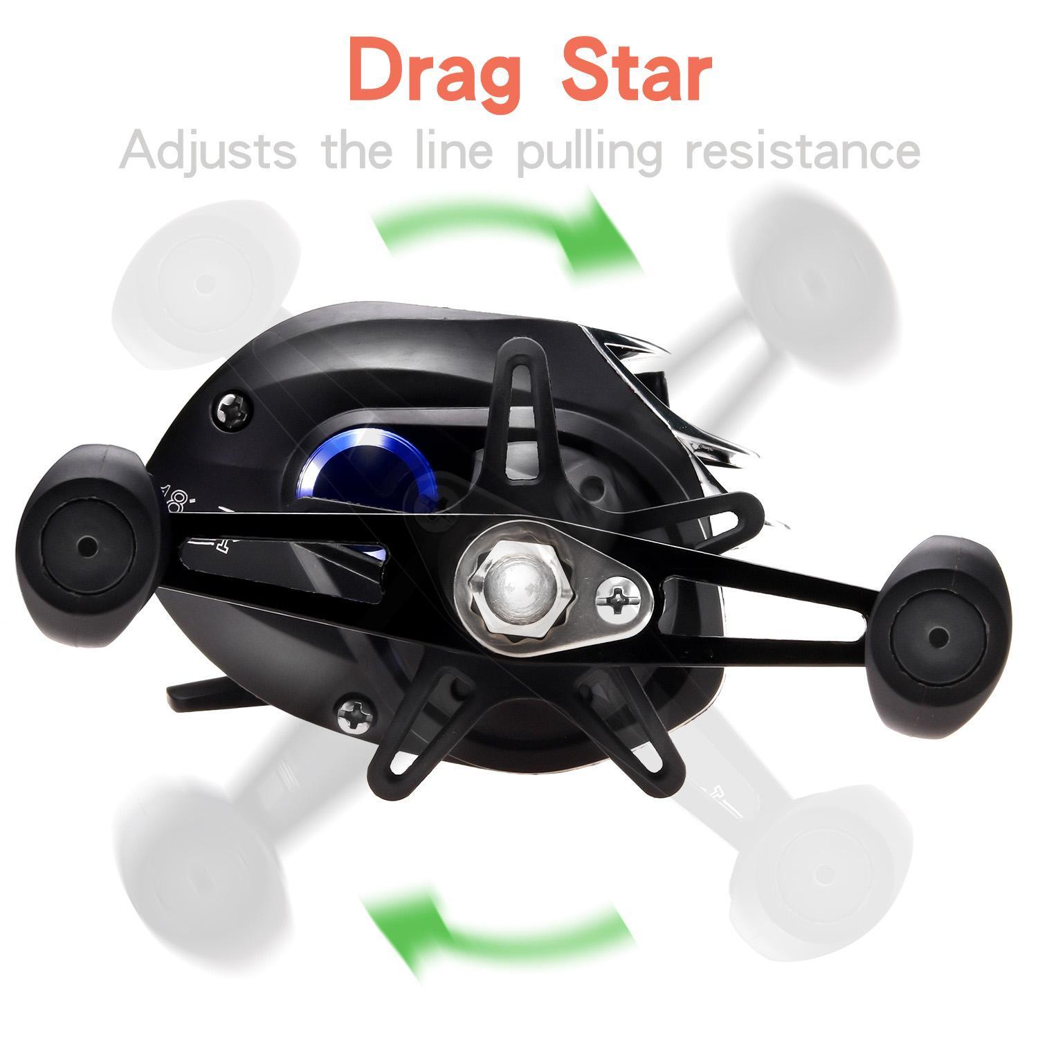 Miniatura Carretilha De Pesca 7.2:1 Mão Direita Água Salgada