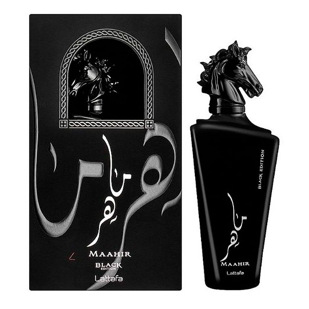 Miniatura Lattafa Maahir Black Edition Eau De Parfum - Perfume Unissex 100ml 100ml