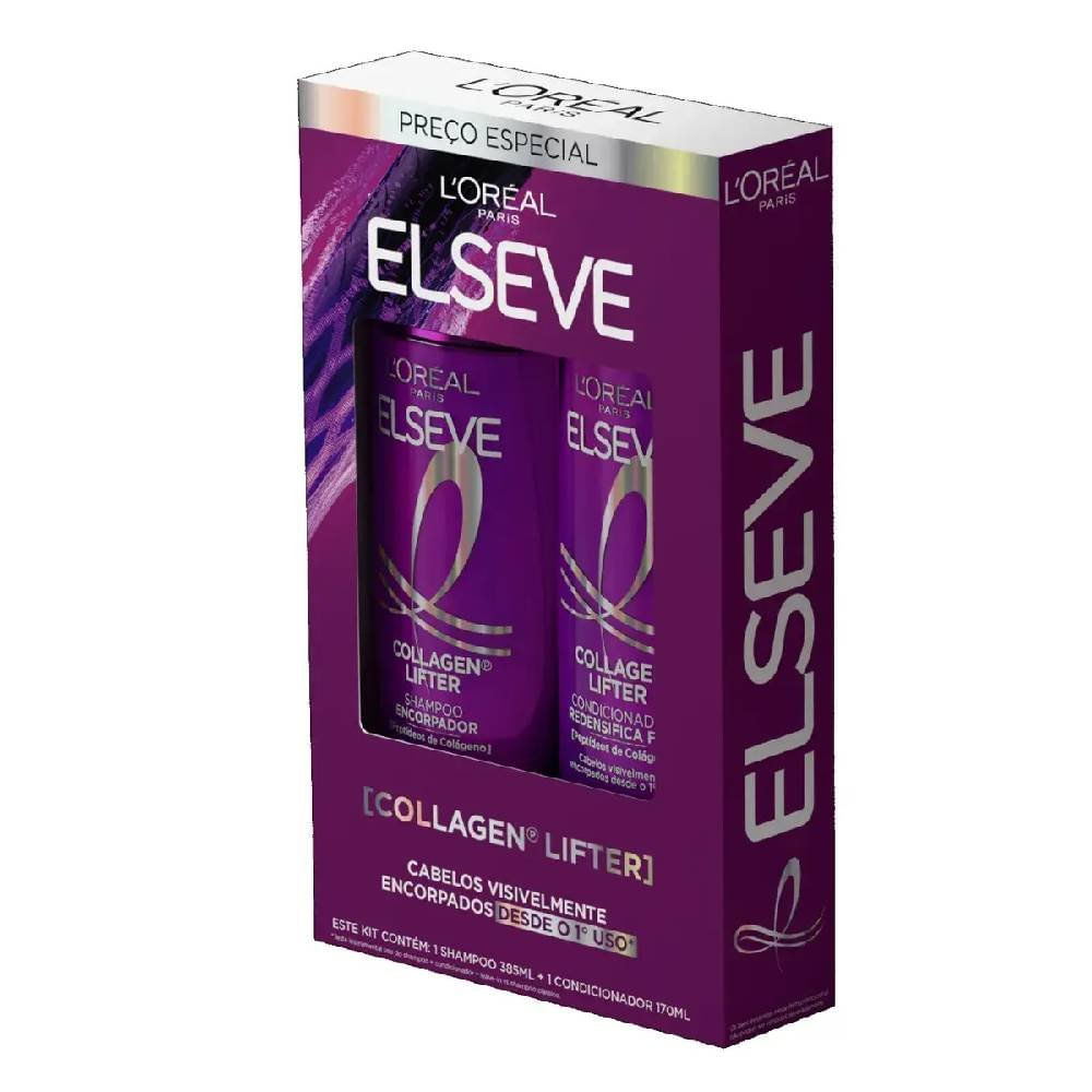 Miniatura Kit Elseve Collagen Lifter Shampoo 385ml + Condicionador 170ml