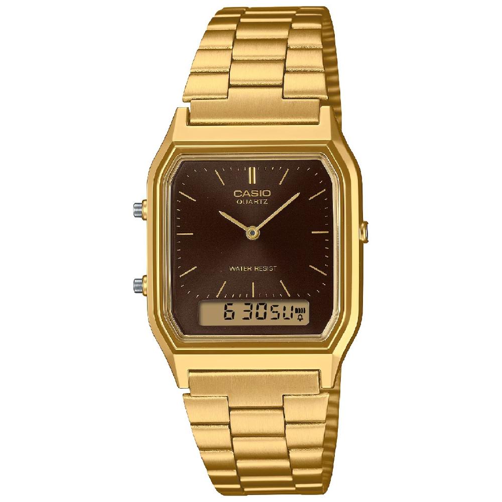 Miniatura Relógio Casio Vintage AQ-230GA-5AMQYDF Dourado