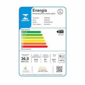 Geladeira Smart Samsung Frost Free Duplex RT42 com SpaceMax e All Around Cooling 411L Bivolt - Black Inox