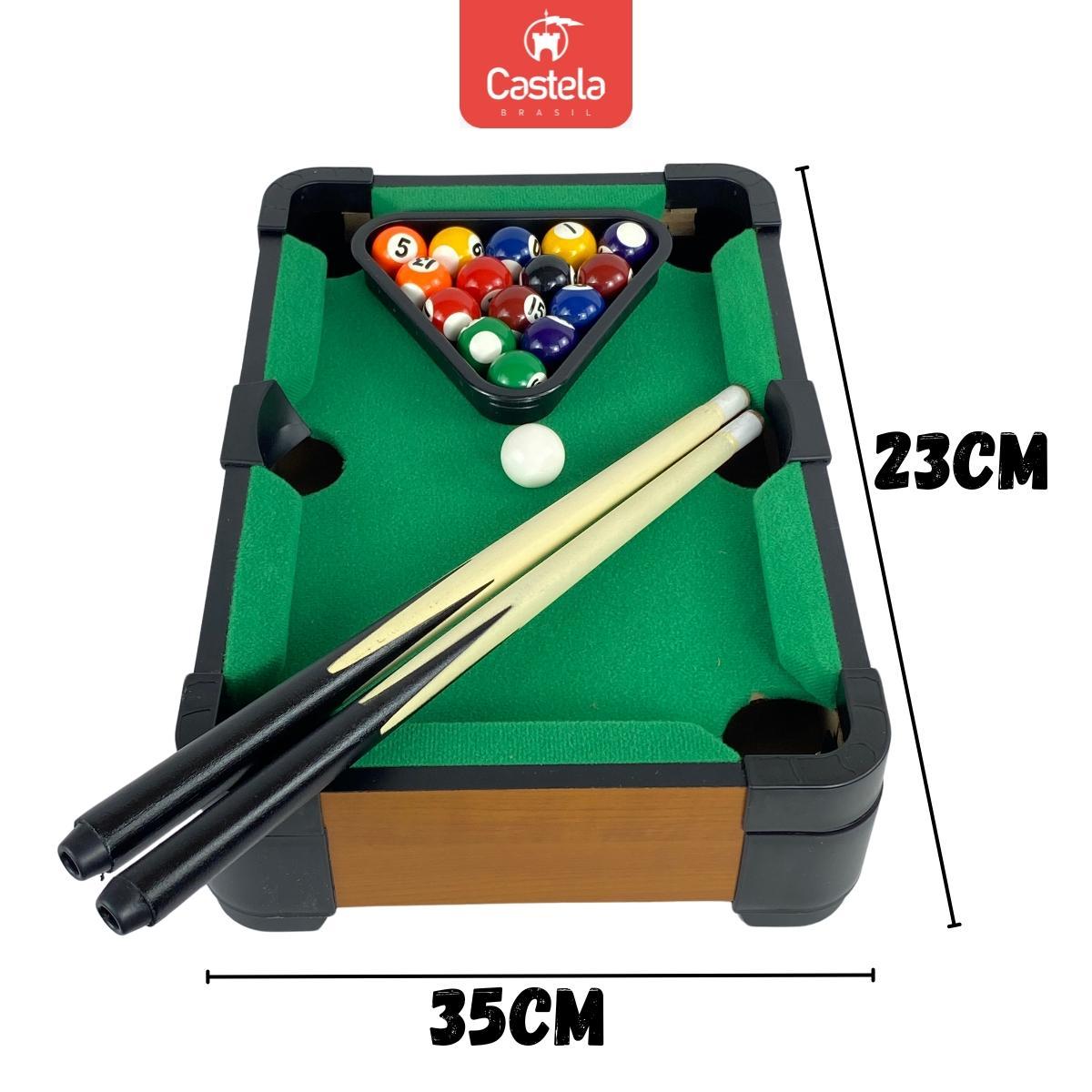 Brinquedo Mesa De Sinuca Bilhar Infantil Divertido - Castela