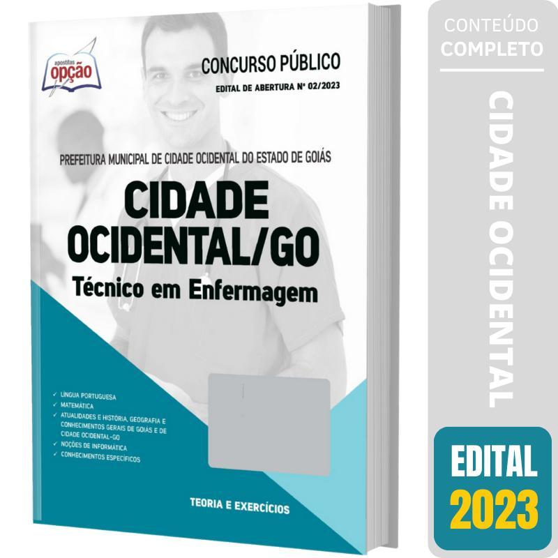 Miniatura Apostila Cidade Ocidental Go 2023 - Técnico Em Enfermagem