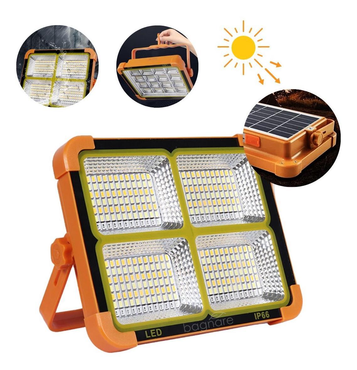 Miniatura Lanterna Solar Led Prova Dágua Camping Recarregável Tática