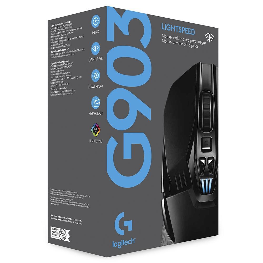 Mouse Logitech Gamer G903 Lightspeed Sem Fio