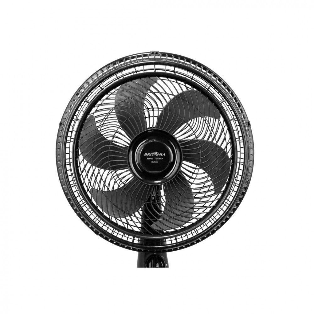 Ventilador Britânia Bvt450 40cm 6 Pás 3 Velocidades 160w Bvt450 40cm Preto 220 V