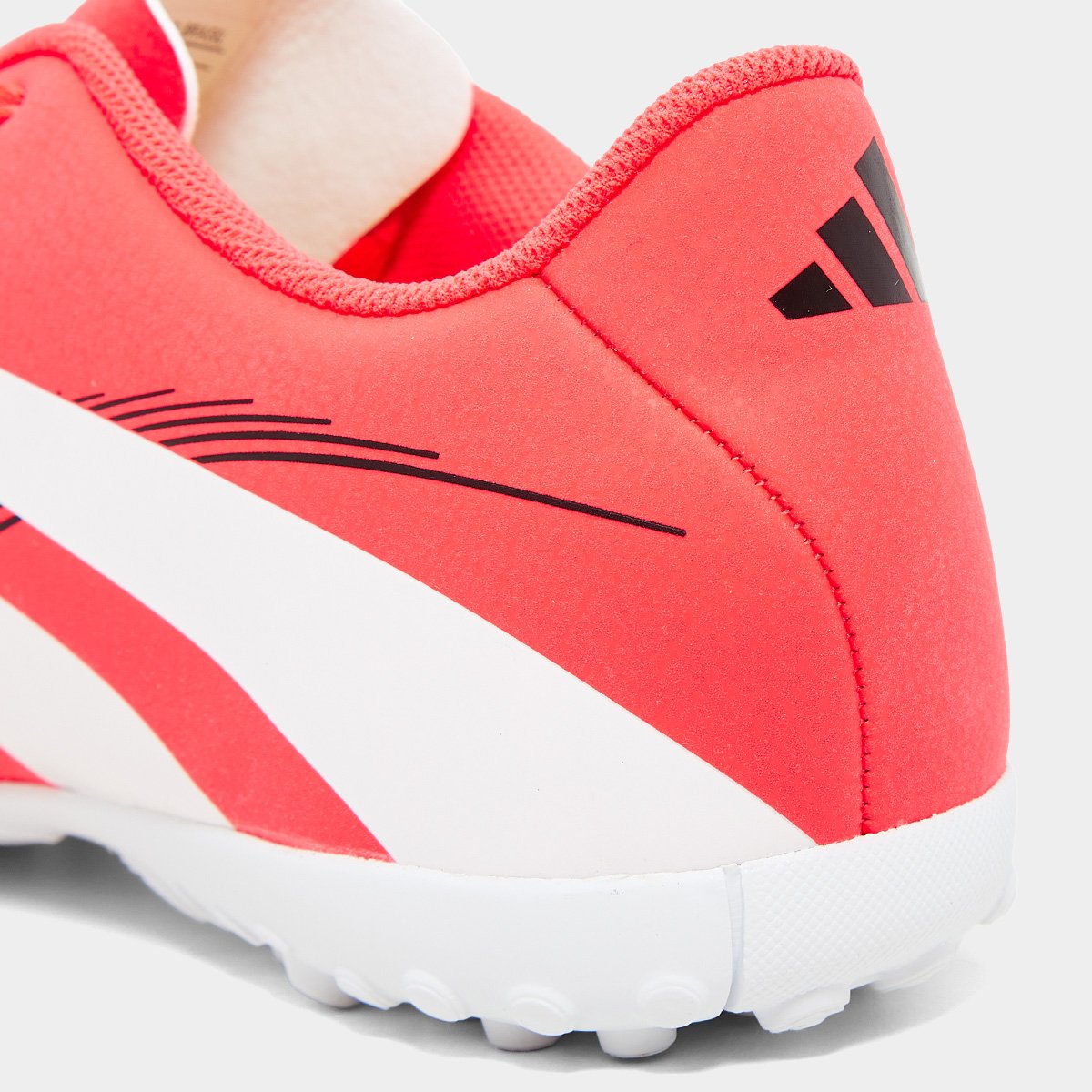 Chuteira Society Adidas Predator Artilheira 25 Unissex Vermelho+Branco - 40