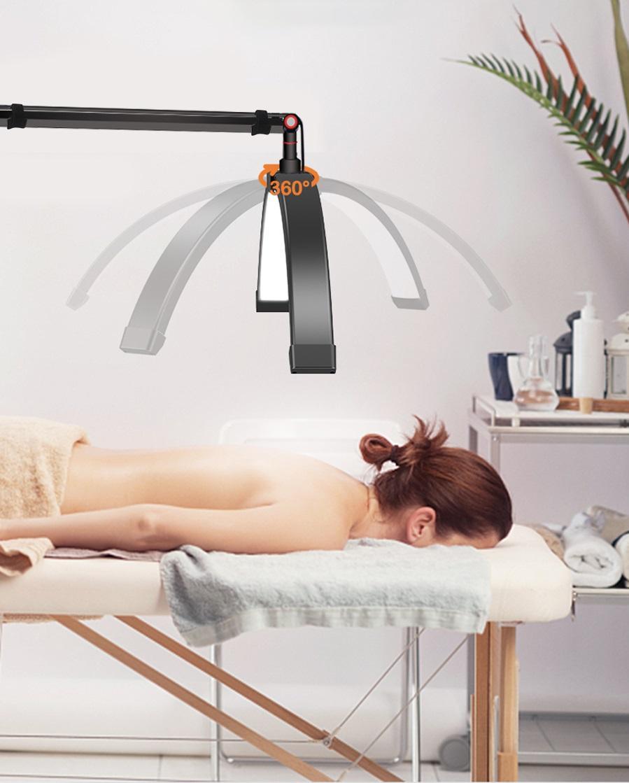 Luminária Mesa Led Arco Estética Nail Com Suporte P/Celular