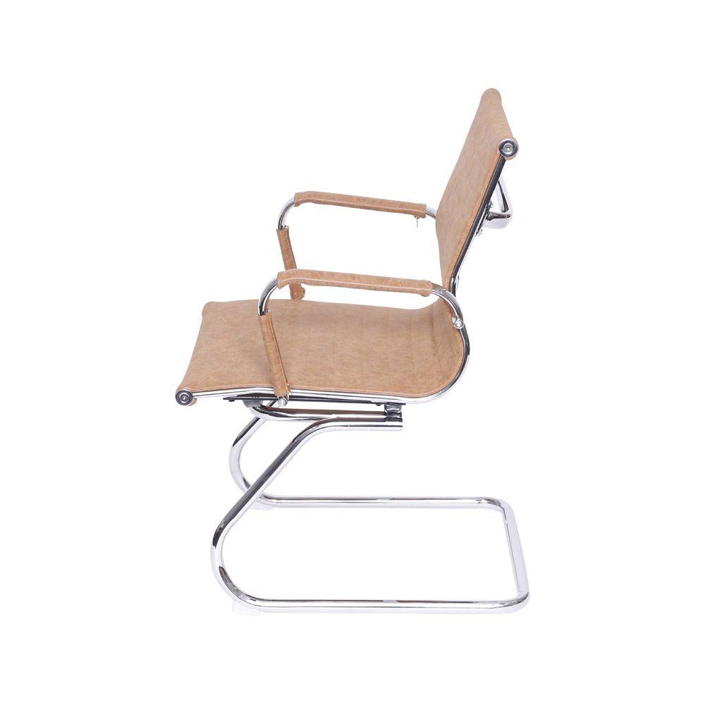 Miniatura Cadeira De Escritório Eames Fixa - Caramelo Retro