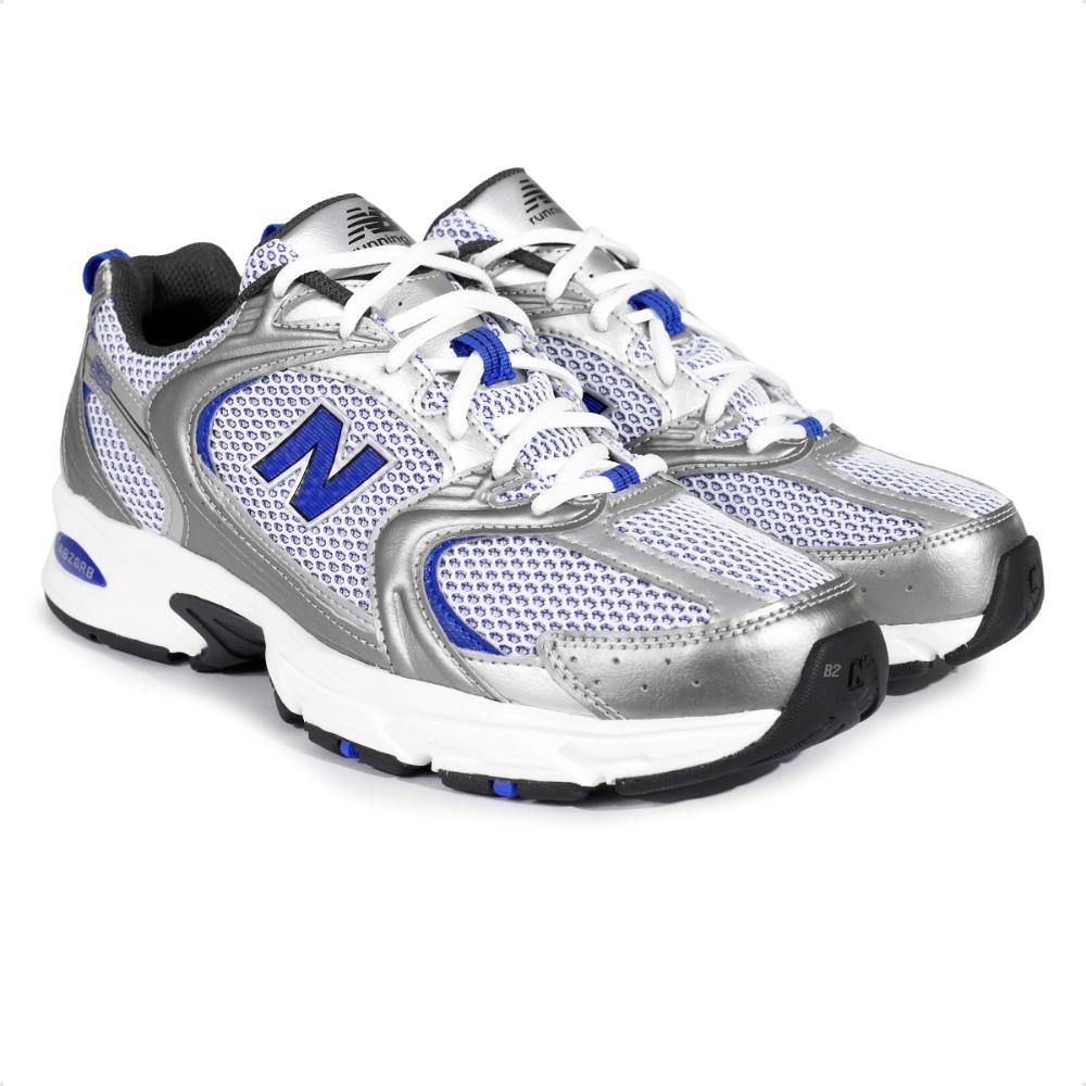 Miniatura Tênis New Balance 530 Unissex Cinza / Azul - 39