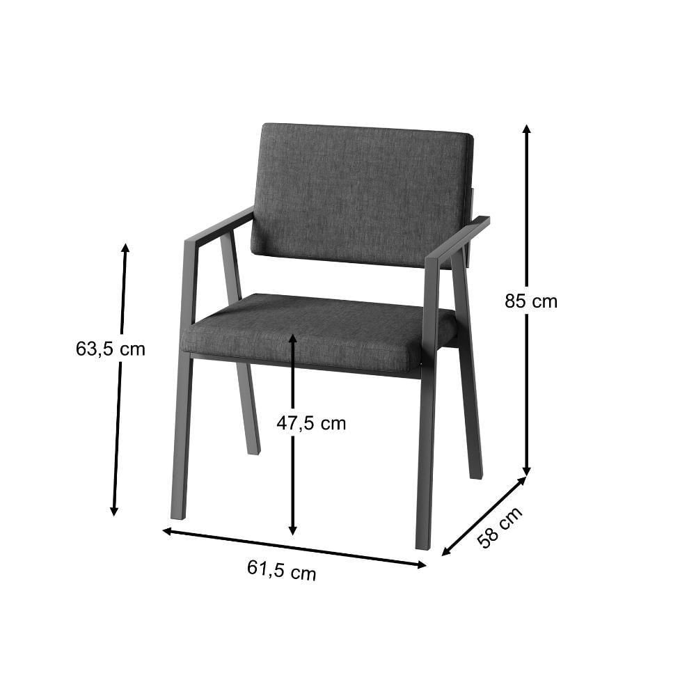 Miniatura Jogo Mesa Com Cadeira E Poltronas Porto Freijó Preto