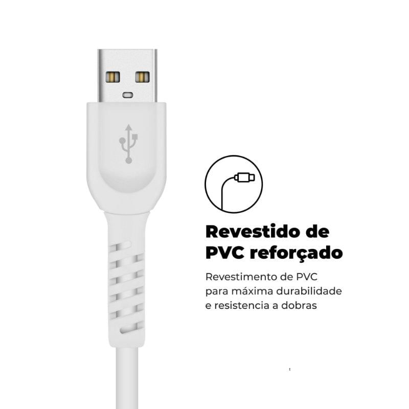 Miniatura Cabo para controle Xbox One USB - Dual Shock Branco 1,2m - Gshield