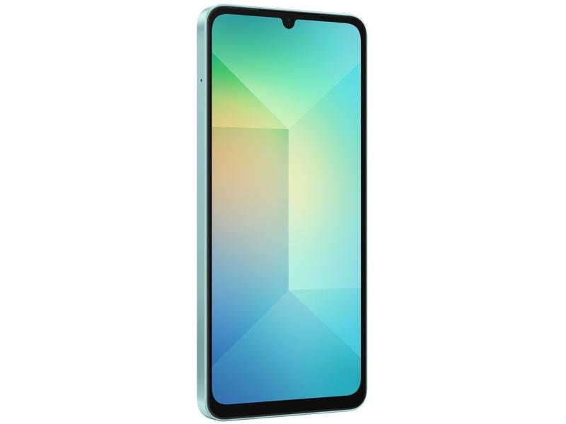 Smartphone Samsung Galaxy A06 128GB 4GB RAM Verde Claro 6,7" Câm. Dupla + Selfie 8MP