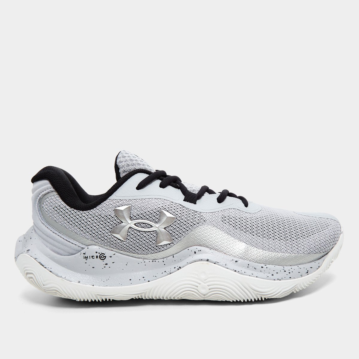 Miniatura Tênis Under Armour Buzzer 2 Masculino Cinza+Prata - 36
