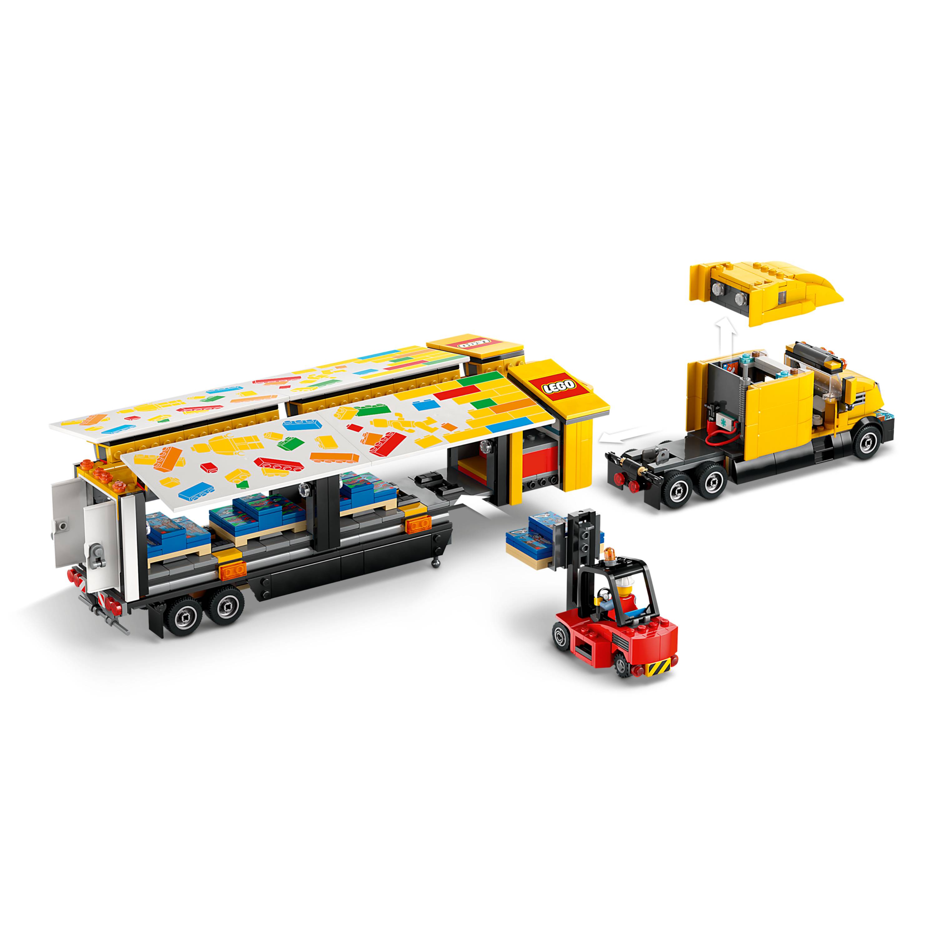 Miniatura LEGO City - Caminhão de entrega amarelo