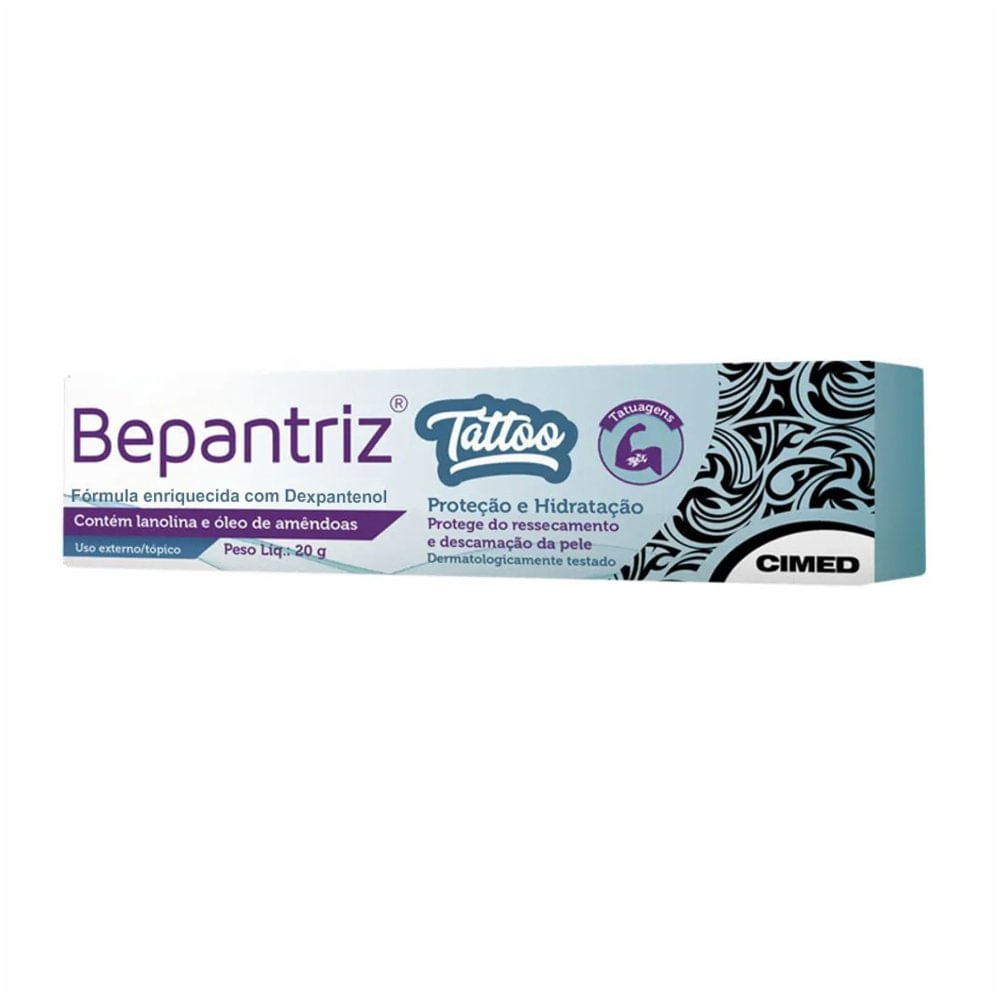 Miniatura Creme Bepantriz Tatoo Proteção E Hidratação 20g
