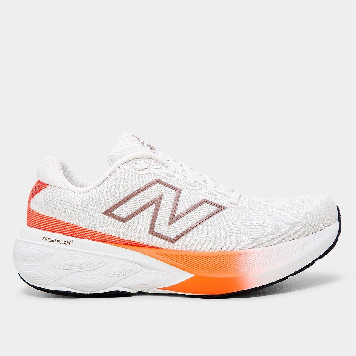 Miniatura Tênis New Balance Fresh Foam x 880 V15 Feminino Off white+Coral - 34