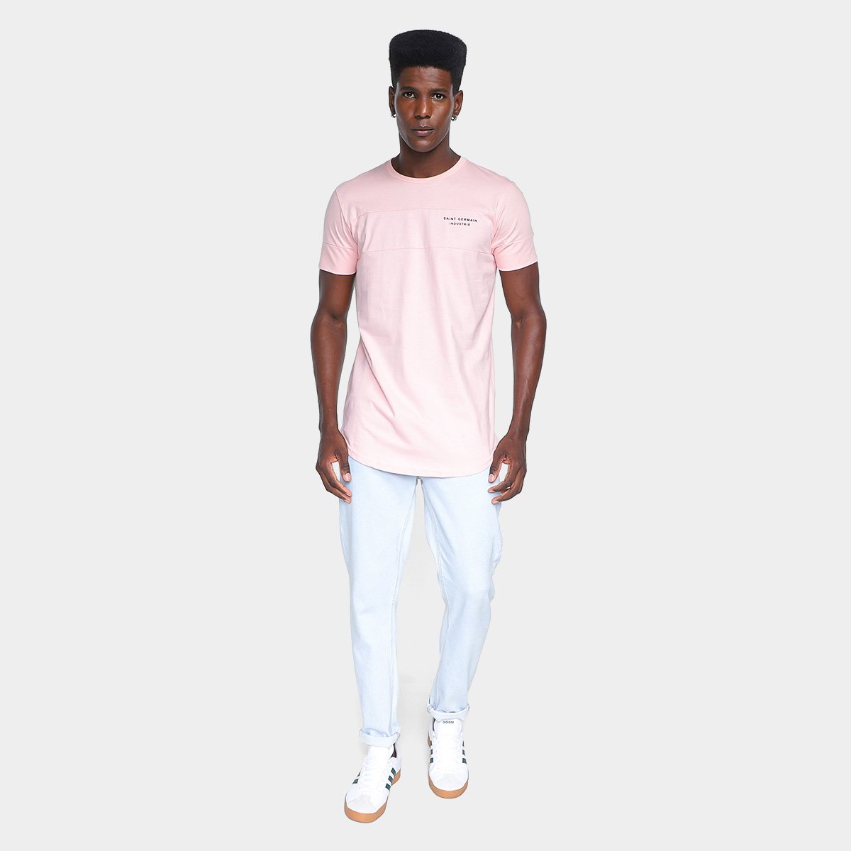 Miniatura Camiseta Industrie Long Masculina Rosa - G