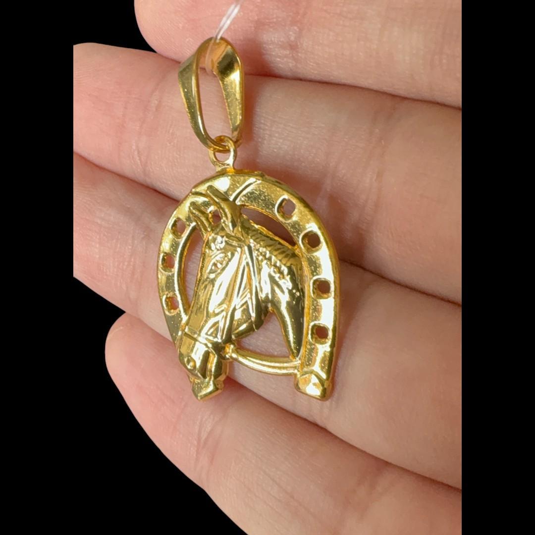 Miniatura Pingente Ferradura M - Banhado A Ouro 18K