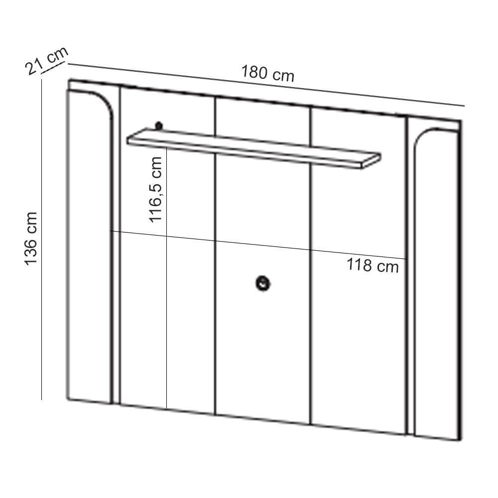 Rack Para Sala Orgânico Suy Com Painel Para Tv 75 Pol Maresca B02 Off White Cinamomo - Lyam Decor