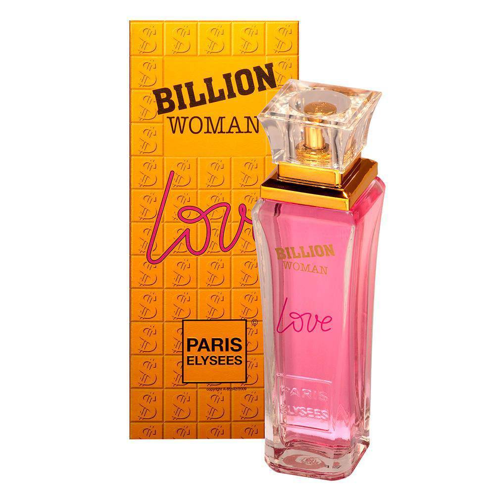 Miniatura Perfume Billion Woman Love Paris Elysees Feminino 100ml