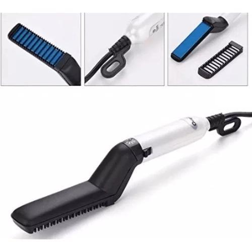 Miniatura Pente Prancha Modeladora Para Alisar Barba Cabelo For Beaut
